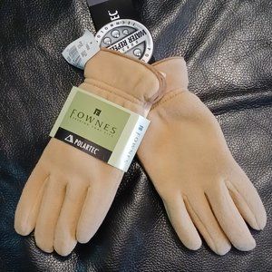 Camel/Tan Womens Polartec Gloves - New